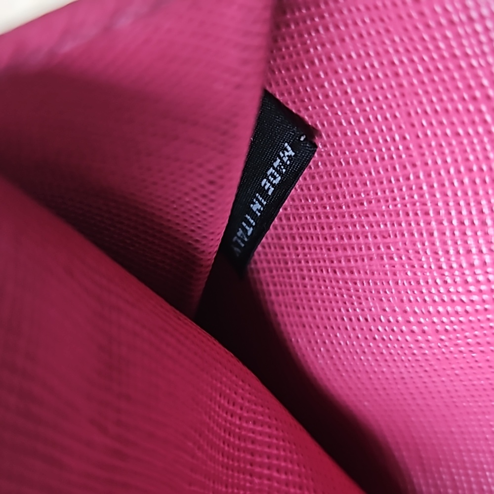 Prada Pink Leather Crossbody Bag Purse Chain Strap - Picture 10 of 17